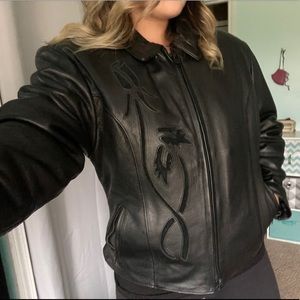 HD Leather Works Riding Jacket, Ladies Large